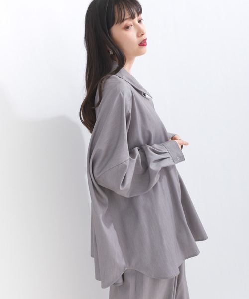 ブラウス シャツ バックシャーリング シャツブラウス レディース grove ブラウス シャツ バックシャーリングシャツ レディース
