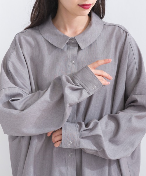 ブラウス シャツ バックシャーリング シャツブラウス レディース バックシャーリング シャツブラウス（シャツ/レディース