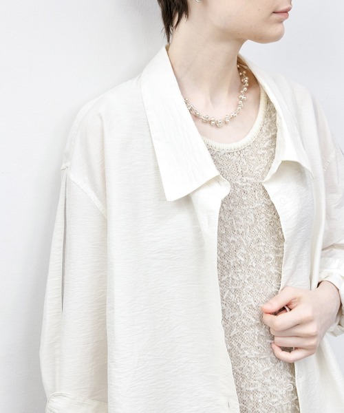 tageechita(タジチタ)の「【tageechita】ツイードラウンドネックニットワンピース(ワンピース・レディース・アイボリー・L/M/S)」の14枚目の写真