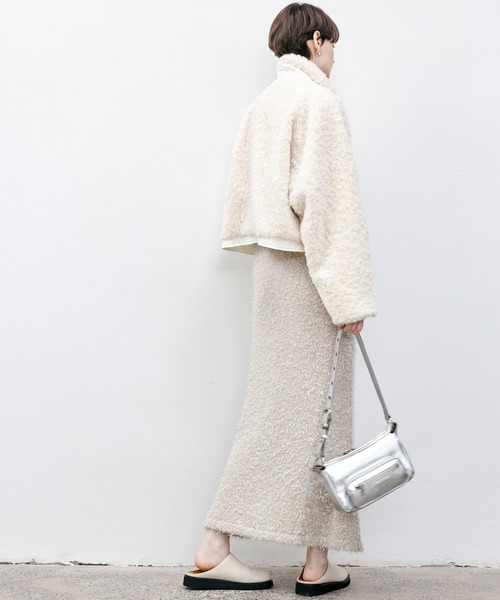 tageechita(タジチタ)の「【tageechita】ツイードラウンドネックニットワンピース(ワンピース・レディース・アイボリー・L/M/S)」の13枚目の写真