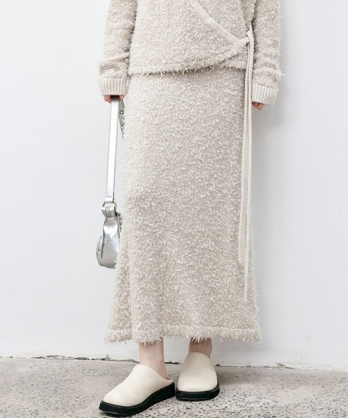 tageechita(タジチタ)の「【tageechita】ツイードラウンドネックニットワンピース(ワンピース・レディース・アイボリー・L/M/S)」の12枚目の写真