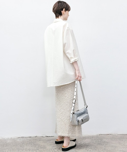 tageechita(タジチタ)の「【tageechita】ツイードラウンドネックニットワンピース(ワンピース・レディース・アイボリー・L/M/S)」の17枚目の写真