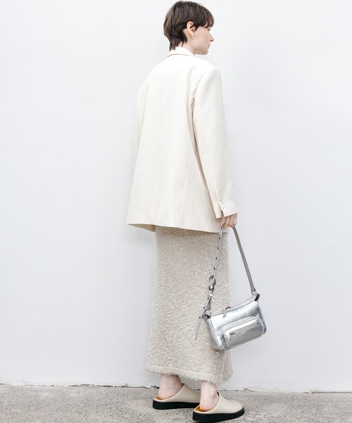 tageechita(タジチタ)の「【tageechita】ツイードラウンドネックニットワンピース(ワンピース・レディース・アイボリー・L/M/S)」の19枚目の写真
