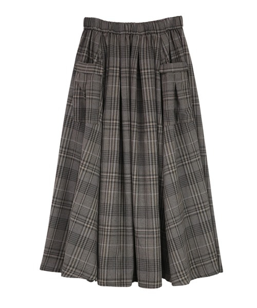 and it_（アンドイット）の「ネルチェック立体ポケットスカート（スカート・レディース・ブルー/ブラック/ブラウン・M-L）」の18枚目の写真