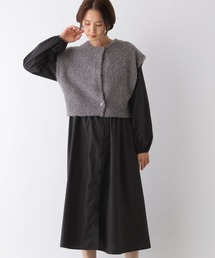 LEPSIM | ニットベストSETワンピース　140443(ワンピース)