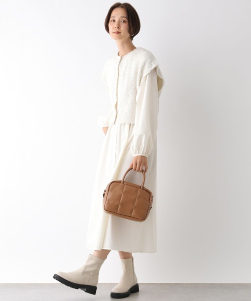 LEPSIM（レプシィム）の「ニットベストSETワンピース　140443（ワンピース・レディース・オフホワイト/ブラック・FREE）」の8枚目の写真