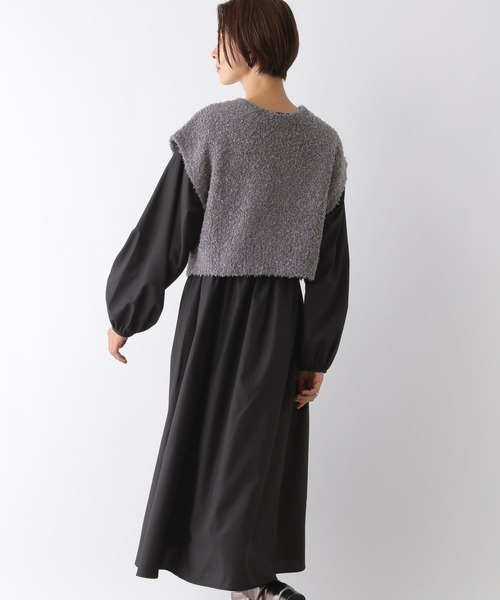 LEPSIM（レプシィム）の「ニットベストSETワンピース　140443（ワンピース・レディース・オフホワイト/ブラック・FREE）」の11枚目の写真