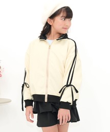 Bee des Bee（ビーデスビー）の「袖リボントラックジャケット（ブルゾン・キッズ）」
