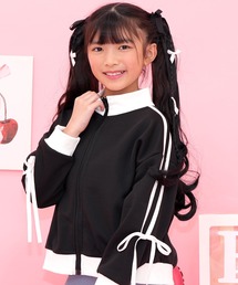 Bee des Bee（ビーデスビー）の「袖リボントラックジャケット（ブルゾン）」