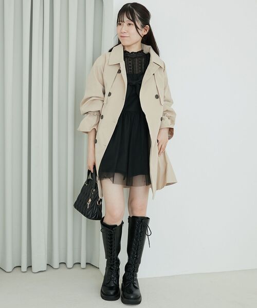 MAJESTIC LEGON(マジェスティックレゴン)の「パワショルレース長袖トップス(Tシャツ/カットソー・レディース・オフホワイト/ブラック/アイボリー・MEDIUM)」の19枚目の写真