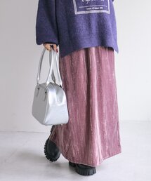 ベロアナロースカート