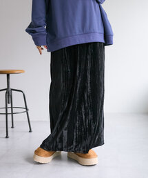 w closet | ベロアナロースカート(スカート)