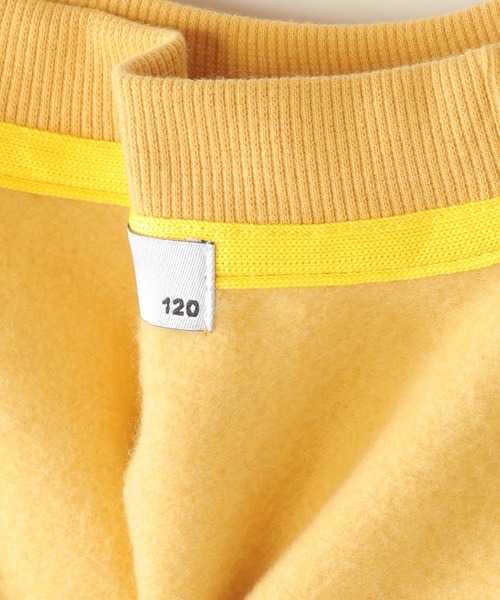 ikka（イッカ）の「裏起毛レイヤードワッペントレーナー（120~160cm）（スウェット・キッズ・クリアグリーン/ブルー/ダークグレー/マスタード・120/130/140/150/160）」の9枚目の写真