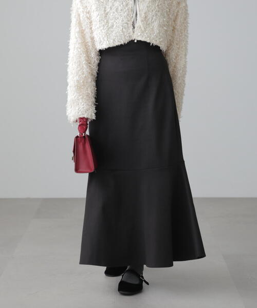 FREE'S MART（フリーズマート）の「◆起毛ストレッチマーメイドスカート（スカート・レディース・ブラウン/ホワイト/ブラック・MEDIUM/SMALL）」の5枚目の写真