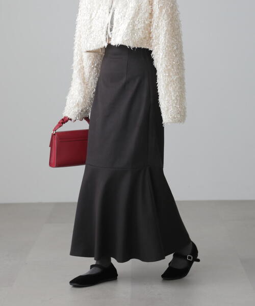 FREE'S MART（フリーズマート）の「◆起毛ストレッチマーメイドスカート（スカート・レディース・ブラウン/ホワイト/ブラック・MEDIUM/SMALL）」の6枚目の写真
