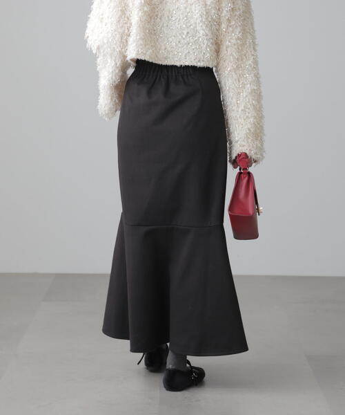 FREE'S MART（フリーズマート）の「◆起毛ストレッチマーメイドスカート（スカート・レディース・ブラウン/ホワイト/ブラック・MEDIUM/SMALL）」の8枚目の写真