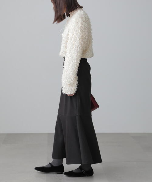 FREE'S MART（フリーズマート）の「◆起毛ストレッチマーメイドスカート（スカート・レディース・ブラウン/ホワイト/ブラック・MEDIUM/SMALL）」の12枚目の写真