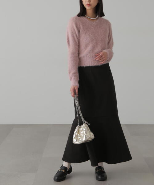 FREE'S MART（フリーズマート）の「◆起毛ストレッチマーメイドスカート（スカート・レディース・ブラウン/ホワイト/ブラック・MEDIUM/SMALL）」の14枚目の写真