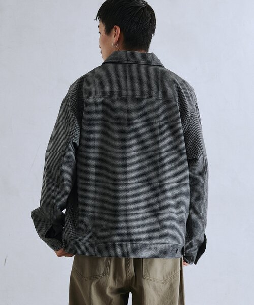 JOURNAL STANDARD relume（ジャーナルスタンダード　レリューム）の「TECH ツイード トラッカージャケット（その他アウター・メンズ・ネイビー/チャコールグレー/ブラック・MEDIUM/LARGE）」の21枚目の写真