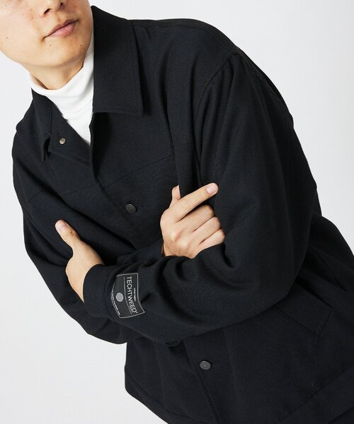 JOURNAL STANDARD relume（ジャーナルスタンダード　レリューム）の「TECH ツイード トラッカージャケット（その他アウター・メンズ・ネイビー/チャコールグレー/ブラック・MEDIUM/LARGE）」の16枚目の写真