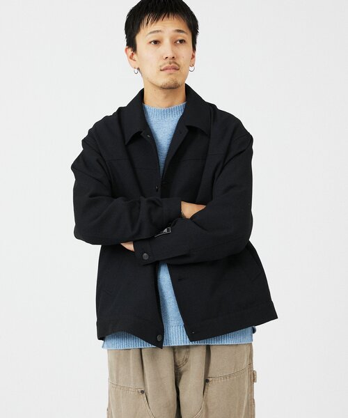 JOURNAL STANDARD relume（ジャーナルスタンダード　レリューム）の「TECH ツイード トラッカージャケット（その他アウター・メンズ・ネイビー/チャコールグレー/ブラック・MEDIUM/LARGE）」の12枚目の写真