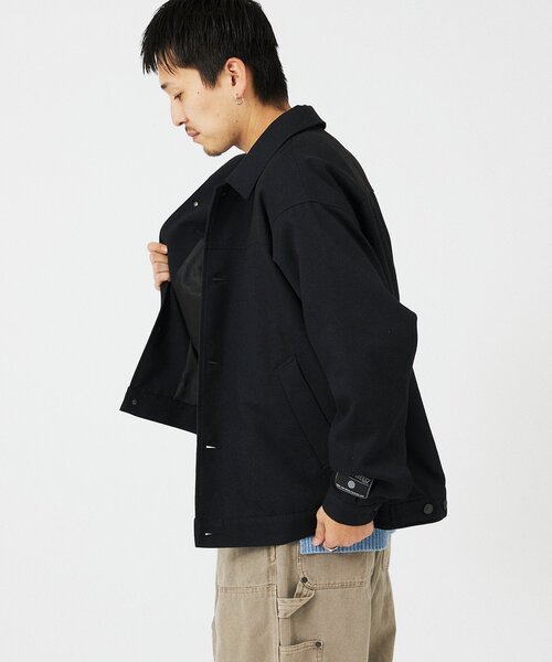 JOURNAL STANDARD relume（ジャーナルスタンダード　レリューム）の「TECH ツイード トラッカージャケット（その他アウター・メンズ・ネイビー/チャコールグレー/ブラック・MEDIUM/LARGE）」の11枚目の写真