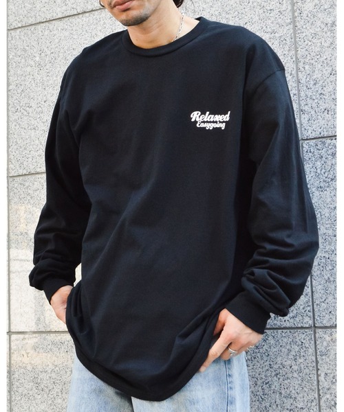 MODISH GAZE(モディシュガゼ)の「スモーキングガール RelaxedロンT(Tシャツ/カットソー・メンズ・ブラック/アッシュ/スミクロ・MEDIUM/LARGE/X-LARGE)」の5枚目の写真