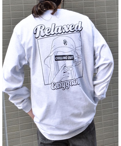 MODISH GAZE(モディシュガゼ)の「スモーキングガール RelaxedロンT(Tシャツ/カットソー・メンズ・ブラック/アッシュ/スミクロ・MEDIUM/LARGE/X-LARGE)」の18枚目の写真