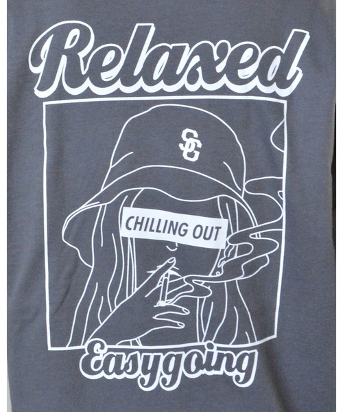 MODISH GAZE(モディシュガゼ)の「スモーキングガール RelaxedロンT(Tシャツ/カットソー・メンズ・ブラック/アッシュ/スミクロ・MEDIUM/LARGE/X-LARGE)」の22枚目の写真