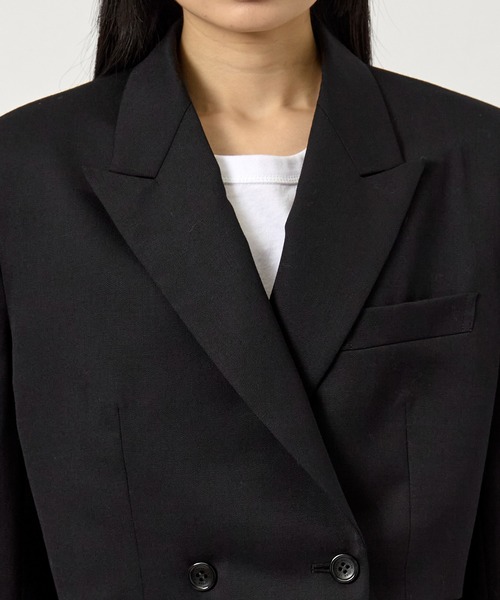 JOHN LAWRENCE SULLIVAN（ジョンローレンスサリバン）の「【JOHN LAWRENCE SULLIVAN/ジョンローレンスサリバン】WOOL SEPARATE JACKET（その他アウター・レディース・グレー/ブラック・S）」の8枚目の写真