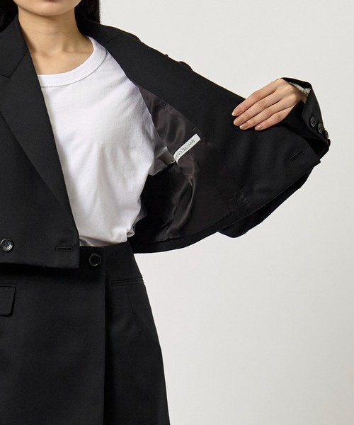 JOHN LAWRENCE SULLIVAN（ジョンローレンスサリバン）の「【JOHN LAWRENCE SULLIVAN/ジョンローレンスサリバン】WOOL SEPARATE JACKET（その他アウター・レディース・グレー/ブラック・S）」の9枚目の写真