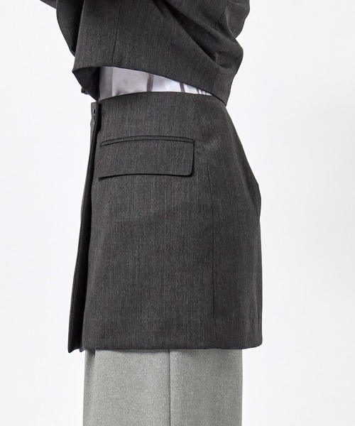 JOHN LAWRENCE SULLIVAN - 【JOHNLAWRENCESULLIVAN】1D018-0120-01 WOMEN BACK SIDE TUCKED JACKETテーラードジャケット JOHN LAWRENCE SULLIVAN ジャケット テーラードジャケット