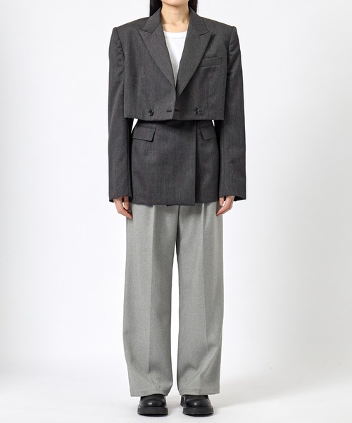 ジョンローレンスサリバン WOOLGABARDINE SPENCERJACKET JOHN LAWRENCE SULLIVAN/ジョンローレンスサリバン】WOOL