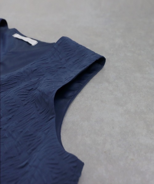 antiqua（アンティカ）の「ジャガードオールインワン（つなぎ/オールインワン・レディース・ネイビー/ブラック・R/P）」の18枚目の写真