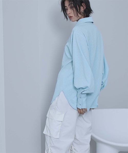 miette(ミエット)の「ビッグカラーフロントリボンブラウス(シャツ/ブラウス・レディース・アイボリー/ブラック/ピンク/ライトブルー・FREE)」の9枚目の写真