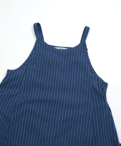 OMNIGOD（オムニゴッド）の「[OMNIGOD womens / オムニゴッド] ピンストライプオックスフォード スリーブレスドレス（ジャンパースカート・レディース・ネイビー/アイボリー・FREE）」の15枚目の写真