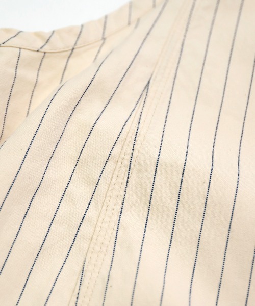 OMNIGOD（オムニゴッド）の「[OMNIGOD womens / オムニゴッド] ピンストライプオックスフォード スリーブレスドレス（ジャンパースカート・レディース・ネイビー/アイボリー・FREE）」の4枚目の写真