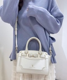 フロントリボンベルトショルダーバッグ