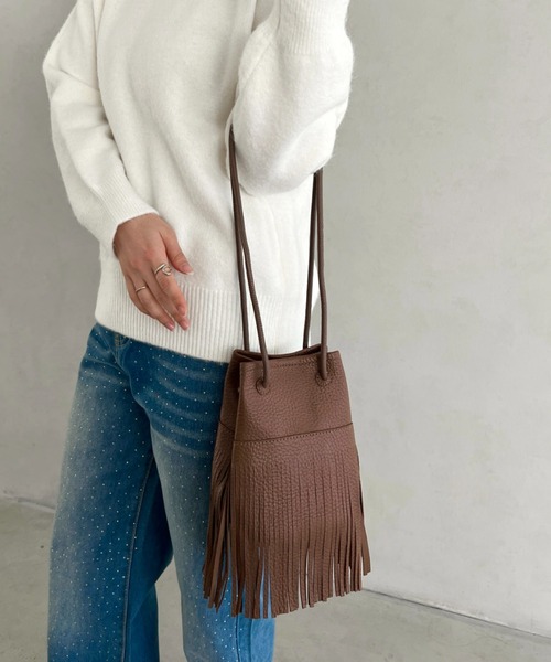 リメイクデニム★ヒョウ柄MIXフリンジトートバッグM＋ショルダーストラップ デニムリメイク ハンドメイド・手芸 リメイクデニム☆ヒョウ柄