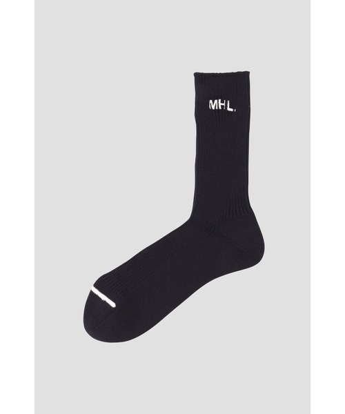 MHL.(エムエイチエル)の「MHL SPORT SOCK(ソックス/靴下・メンズ・グレー/ネイビー・FREE)」の1枚目の写真