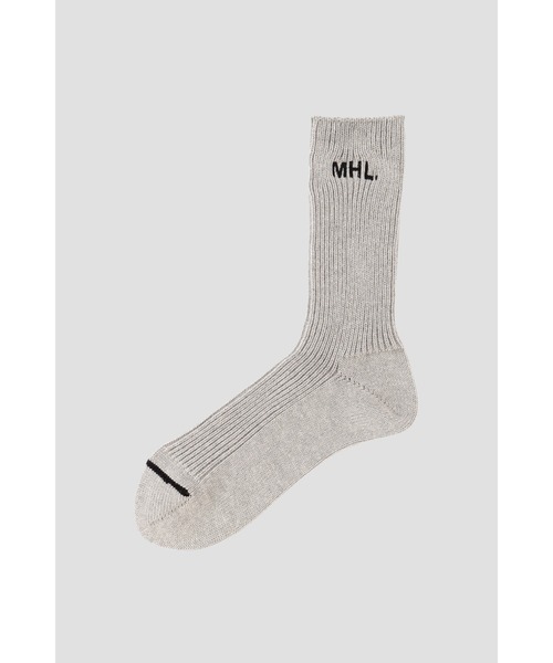 MHL.(エムエイチエル)の「MHL SPORT SOCK(ソックス/靴下・メンズ・グレー/ネイビー・FREE)」の2枚目の写真