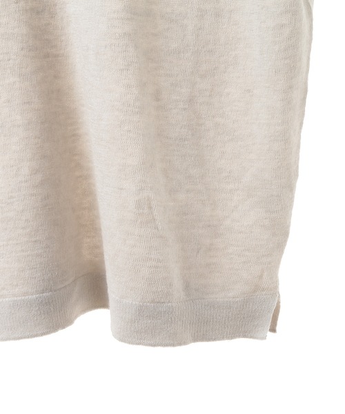 MEN'S BIGI（メンズビギ）の「【FILIPPO DE LAURENTIIS/フィリッポ デ ローレンティス】綿麻ハイゲージニットTEE（ニット/セーター・メンズ・ネイビー/ブルー/ダークブラウン/オフホワイト・02/01/03）」の7枚目の写真