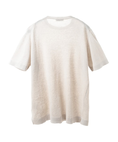 MEN'S BIGI（メンズビギ）の「【FILIPPO DE LAURENTIIS/フィリッポ デ ローレンティス】綿麻ハイゲージニットTEE（ニット/セーター・メンズ・ネイビー/ブルー/ダークブラウン/オフホワイト・02/01/03）」の8枚目の写真