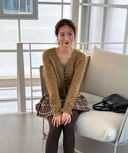 コットンキャンディボタンカーディガン（カーディガン/ボレロ）｜by