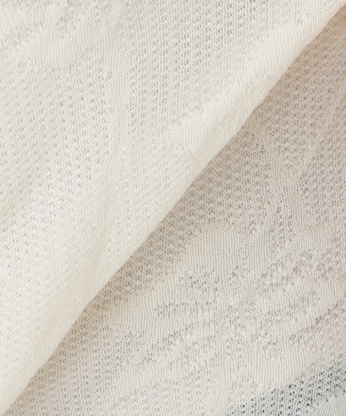 Spick & Span - スピックアンドスパン　レーシージャガードニット　ホワイト Spick & Span（スピックアンドスパン）の「レーシージャガードニット