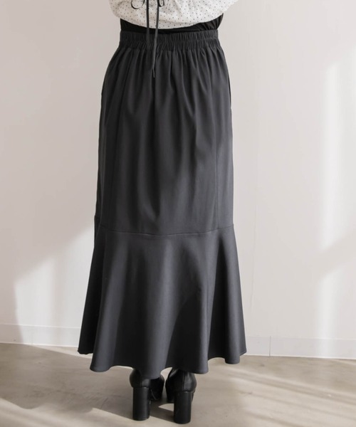 CLETTE(クレット)の「ストレッチマーメイドスカート(スカート・レディース・ブラック/チャコールグレー/アイボリー・LL/3L/4L)」の12枚目の写真
