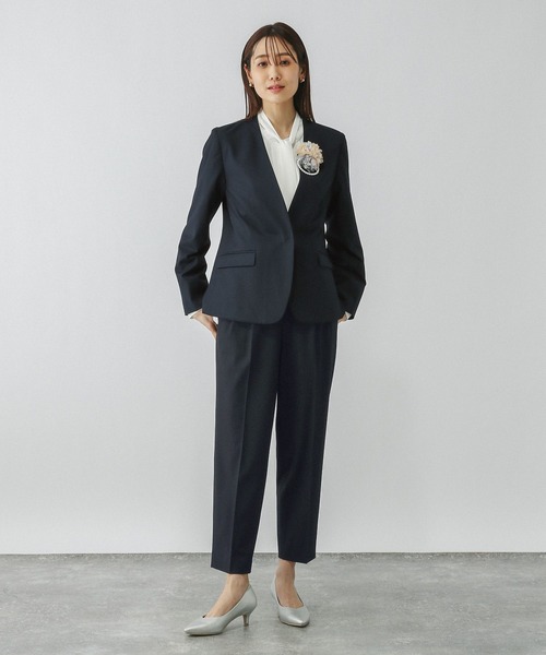 ウツクシルエット　Vジャケット　テーパードパンツ　上下セット ウツクシルエットVジャケット/970892 | [公式]グローバルワーク