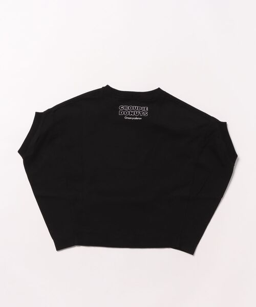 GROOVY COLORS(グルービーカラーズ)の「DONUTS Tent-sleeve Tee(Tシャツ/カットソー・キッズ・ブラック・110/120)」の3枚目の写真
