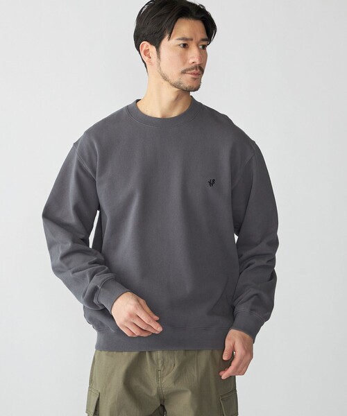 SHIPS(シップス)の「【WEB限定】SHIPS: ワンポイント ロゴ オープンエンド テリー ボールウォッシュ スウェット(スウェット・メンズ・ブラック/レッド/ネイビー・SMALL/MEDIUM/LARGE/X-LARGE)」の2枚目の写真