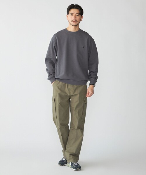 SHIPS(シップス)の「【WEB限定】SHIPS: ワンポイント ロゴ オープンエンド テリー ボールウォッシュ スウェット(スウェット・メンズ・ブラック/レッド/ネイビー・SMALL/MEDIUM/LARGE/X-LARGE)」の4枚目の写真